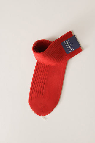 Merino Wool Ribbed Socks - Mid-Calf