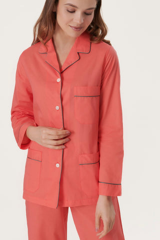 Ultra-Light Cotton Pajama Set - Peach