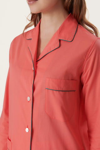 Ultra-Light Cotton Pajama Set - Peach