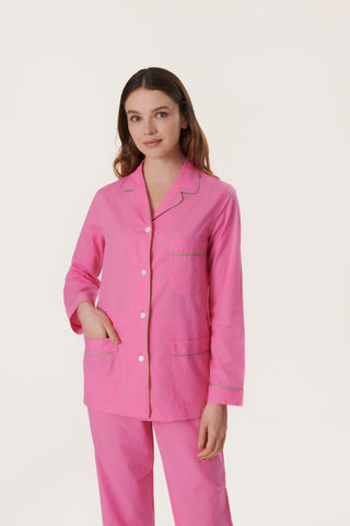 Ultra-Light Cotton Pajama Set - Candy Pink