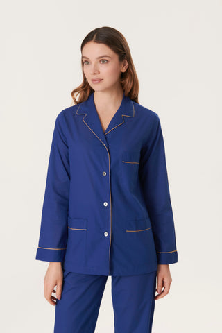 Ultra-Light Cotton Pajama Set - Persian Blue