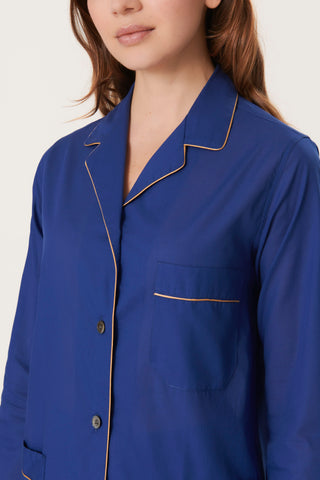 Ultra-Light Cotton Pajama Set - Persian Blue