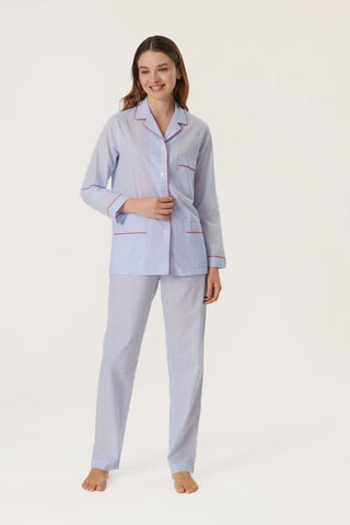 Ultra-Light Cotton Pajama Set - Sky
