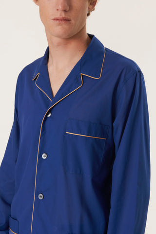 Ultra-Light Cotton Pajama Set - Persian Blue