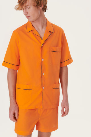 Ultra-Light Cotton Short Pajama Set - Pumpkin