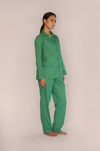 Ultra-Light Cotton Pajama Set - Kelly Green