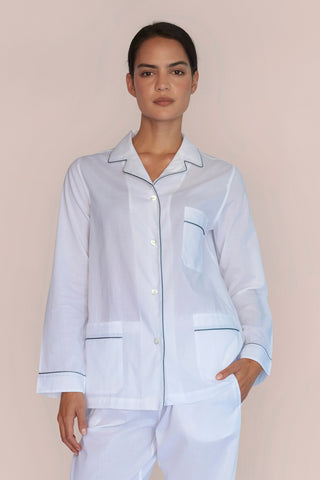 Ultra-Light Cotton Pajama Set - Chalk White