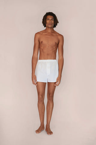 Ultra-Light Cotton Boxers - Striped - Beige