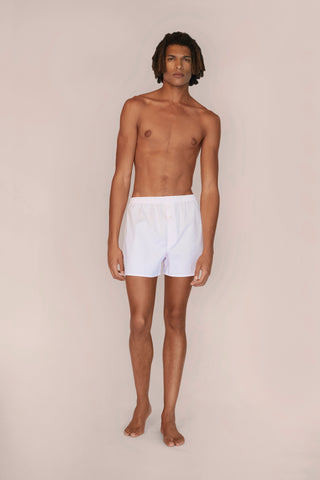 Cotton Boxers - Striped - Rose