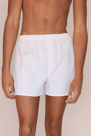 Cotton Boxers - Striped - Rose
