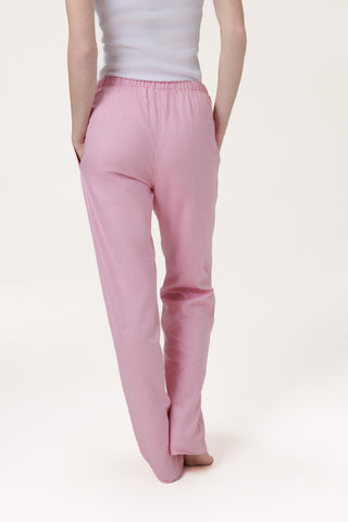 Premium Cotton Flannel Lounge Pants - Rose