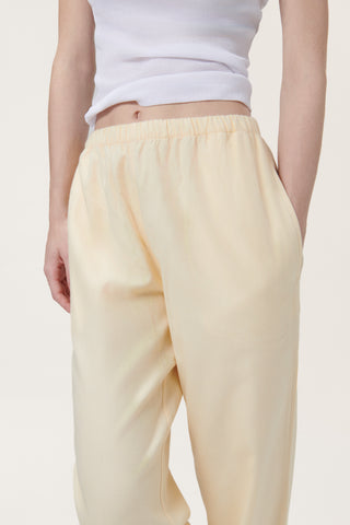 Premium Cotton Flannel Lounge Pants - Limoncello Yellow