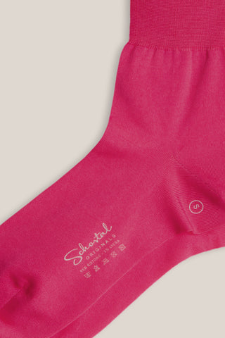 Light Stretch Cotton Quarter Socks - Flamingo