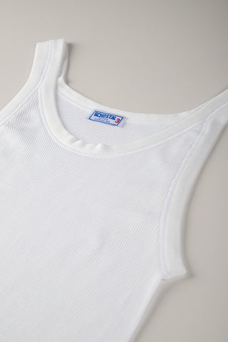 Vintage Cotton Ribbed Sleeveless Top