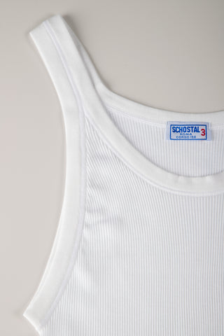 Vintage Cotton Ribbed Sleeveless Top