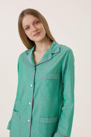 Ultra-Light Cotton Pajama Set - Mint Green