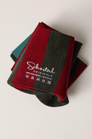 Striped Merino Wool Socks - Over-the-Calf