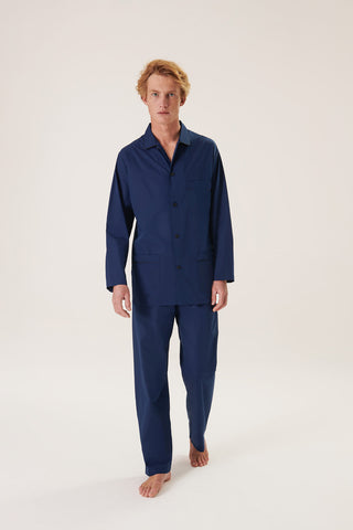 Cotton Pajama Set - Midnight Blue
