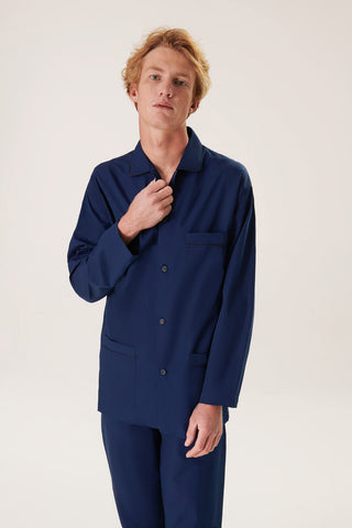 Cotton Pajama Set - Midnight Blue