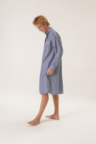 Pinstriped Fine Cotton Nightshirt