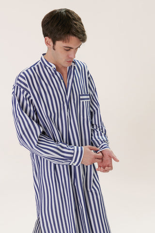 Striped Fine Cotton Nightshirt