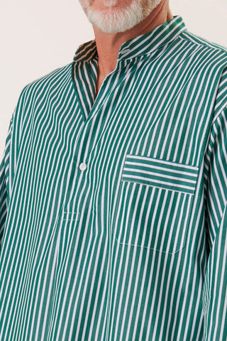Pinstriped Fine Cotton Nightshirt