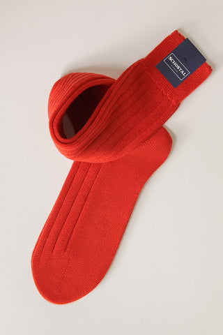 Thick Merino Wool Ribbed Socks - Over-the-Calf