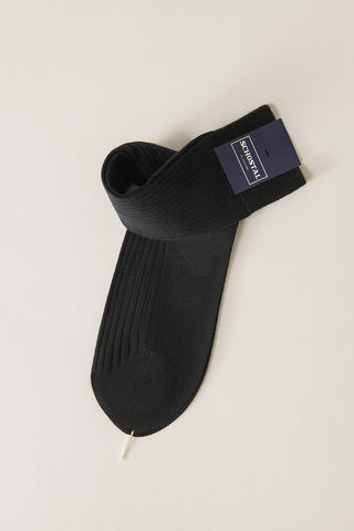 Merino Wool Ribbed Socks - Mid-Calf