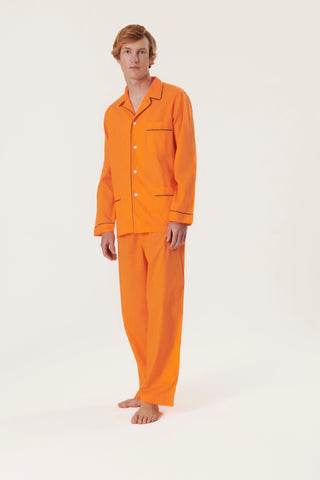 Ultra-Light Cotton Pajama Set - Pumpkin