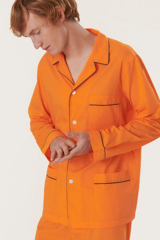 Ultra-Light Cotton Pajama Set - Pumpkin