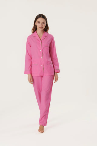 Ultra-Light Cotton Pajama Set - Candy Pink