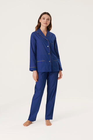 Ultra-Light Cotton Pajama Set - Persian Blue