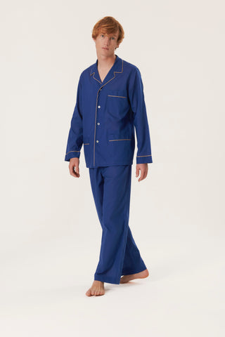 Ultra-Light Cotton Pajama Set - Persian Blue