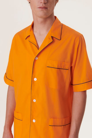 Ultra-Light Cotton Short Pajama Set - Pumpkin