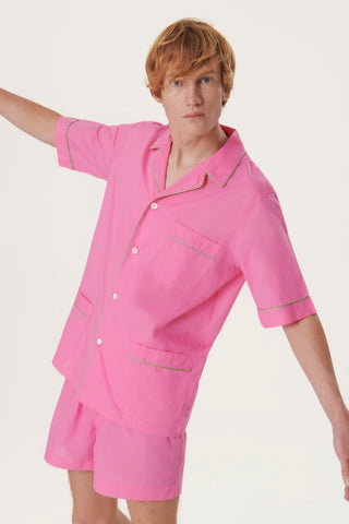 Ultra-Light Cotton Short Pajama Set - Candy Pink