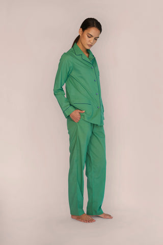 Ultra-Light Cotton Pajama Set - Kelly Green