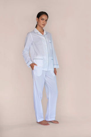 Ultra-Light Cotton Pajama Set - Chalk White