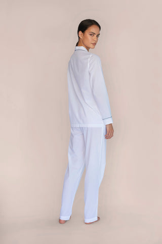Ultra-Light Cotton Pajama Set - Chalk White