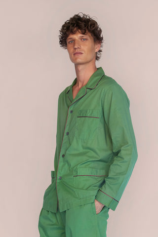 Ultra-Light Cotton Pajama Set - Kelly Green