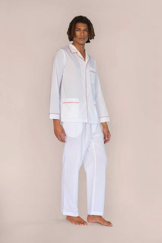 Ultra-Light Cotton Pajama Set - Chalk White