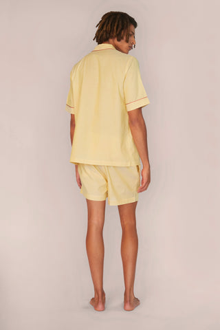 Ultra-Light Cotton Short Pajama Set - Honey Yellow