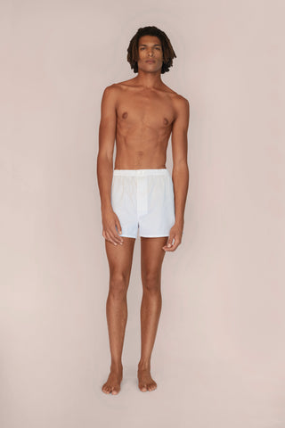 Ultra-Light Cotton Boxers - Striped - Beige