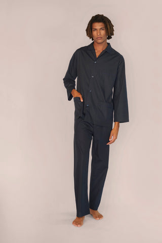Cotton Pajama Set - Jet Black