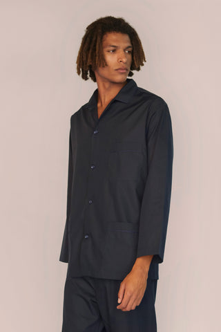 Cotton Pajama Set - Jet Black