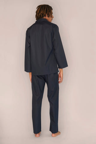 Cotton Pajama Set - Jet Black