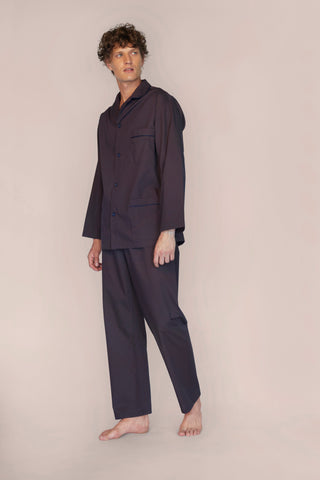 Cotton Pajama Set - Chocolate Brown