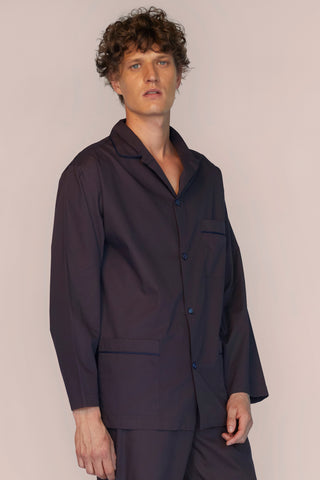 Cotton Pajama Set - Chocolate Brown