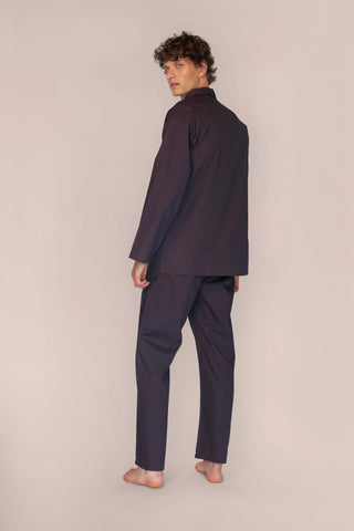 Cotton Pajama Set - Chocolate Brown