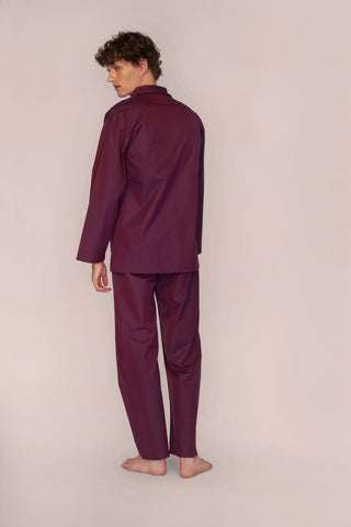 Cotton Pajama Set - Deep Burgundy