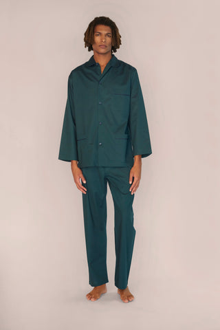 Cotton Pajama Set - Forest Green